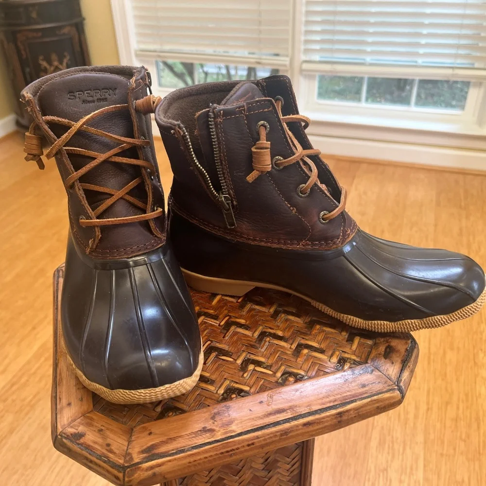 Women's Sperry All-Seaons Duck Boots Size 9 - Picture 3 of 11